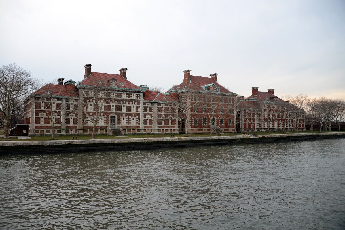 11-04 South Side Of Ellis Island Has The Ellis Island Immigrant Hospital